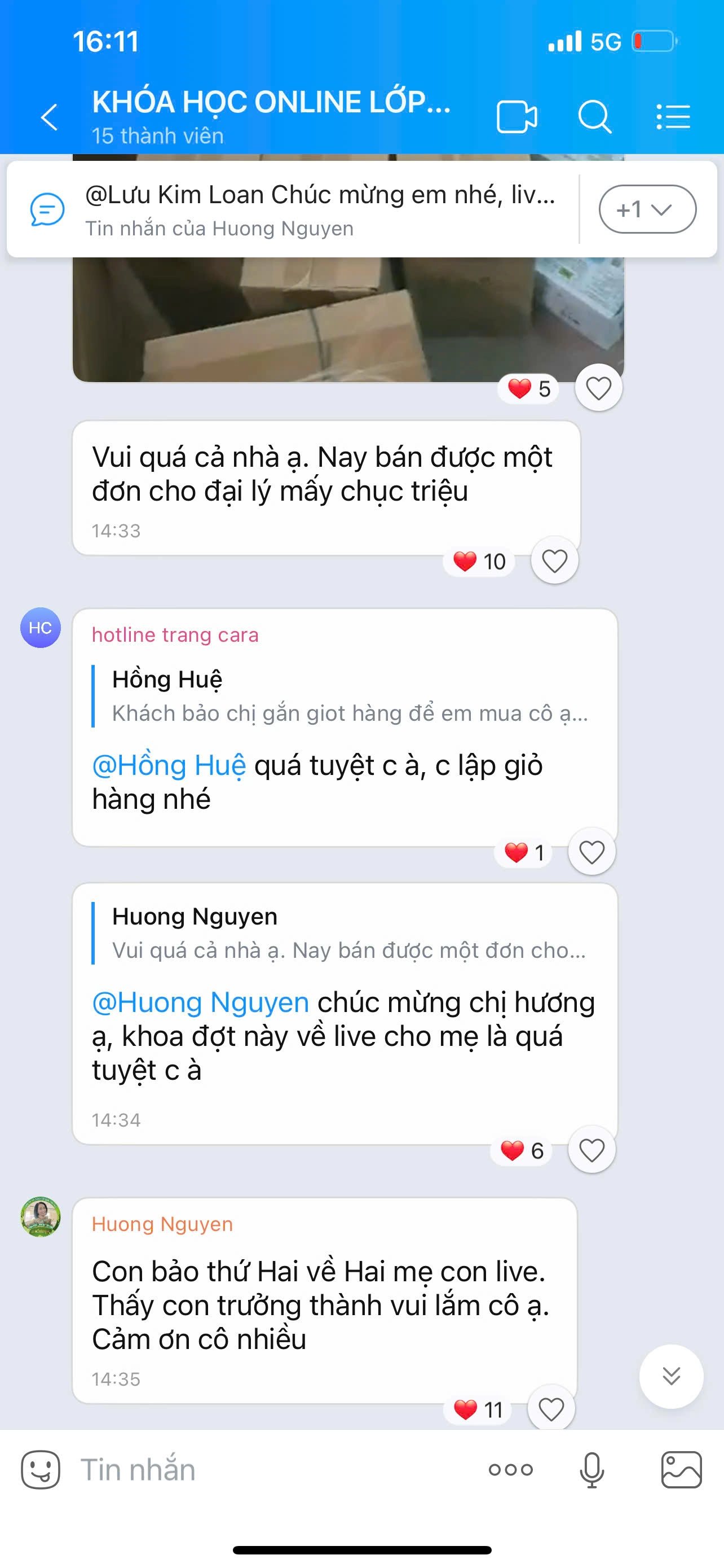 Feedback của học viên 2